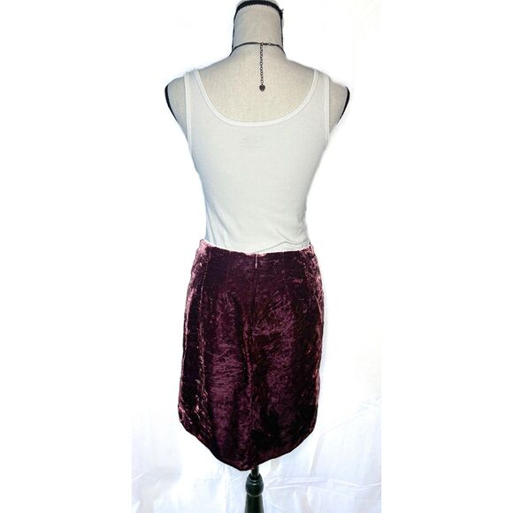 LOFT Mini Skirt | Crushed Velvet Twist Detail - Picture 2 of 10